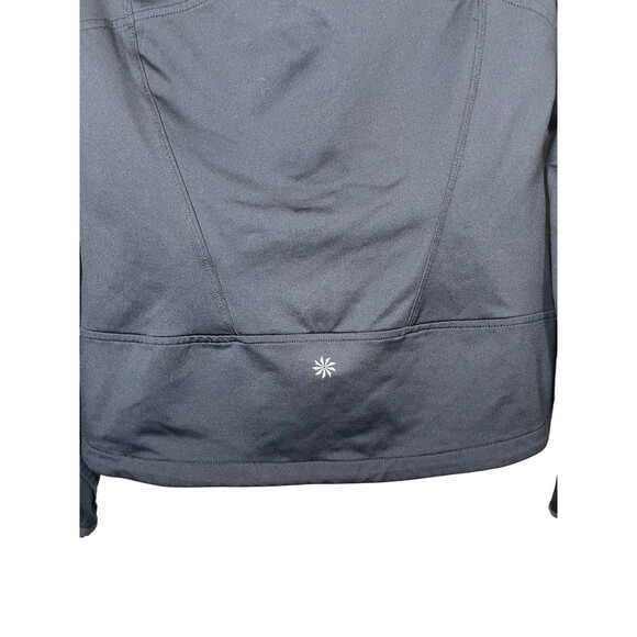 Athleta Twilight Run Jacket Womens S Stretch Zip Thumb Holes Pockets‎ Black - Picture 8 of 13